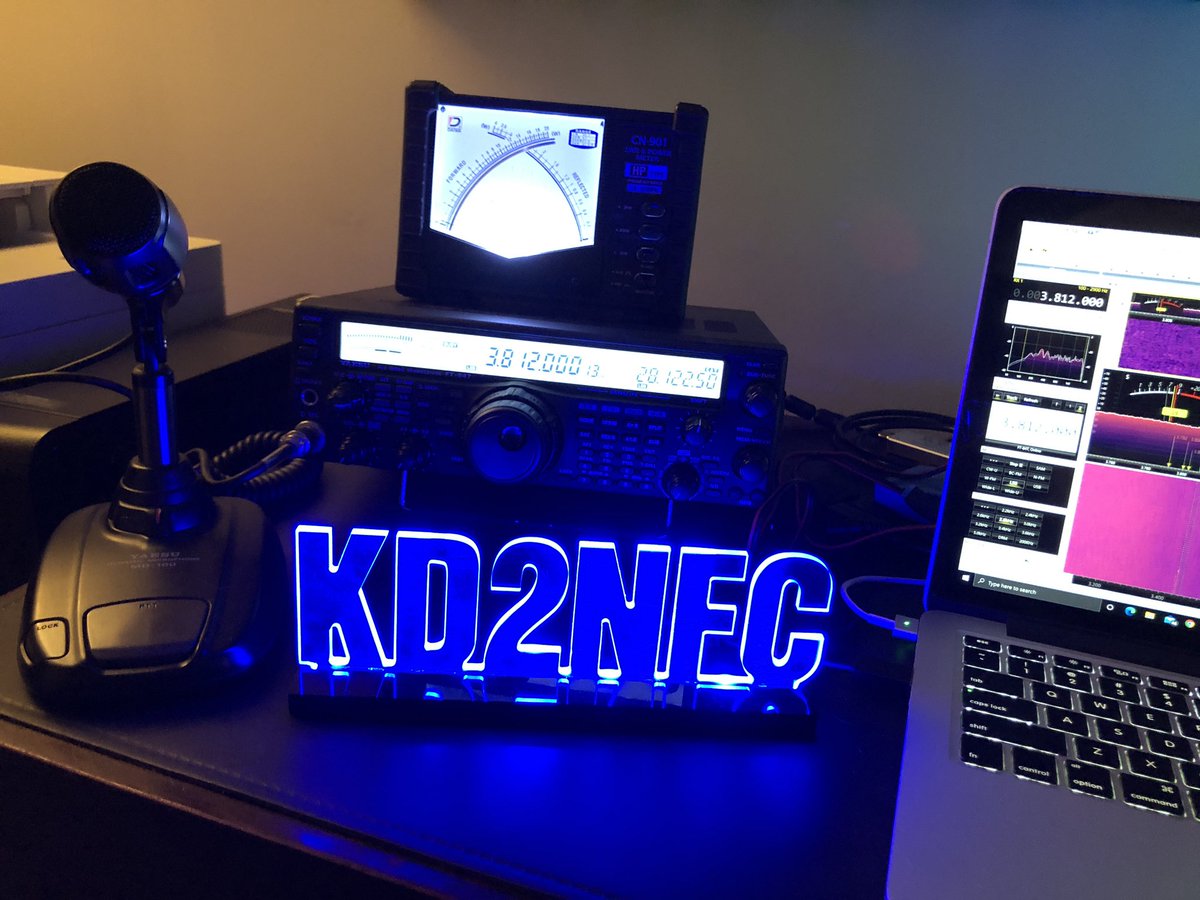 PumaTPG's tweet image. Loving my led callsign. #amatureradio #kd2nfc
