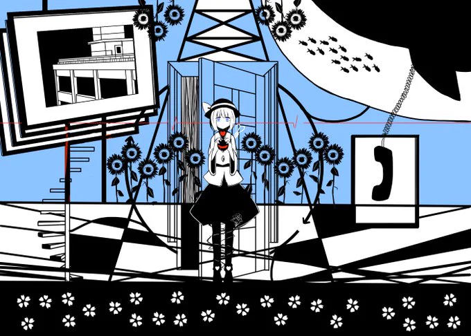 #私の絵柄が性癖に刺さる人に届いてほしい
雑多な感じ 