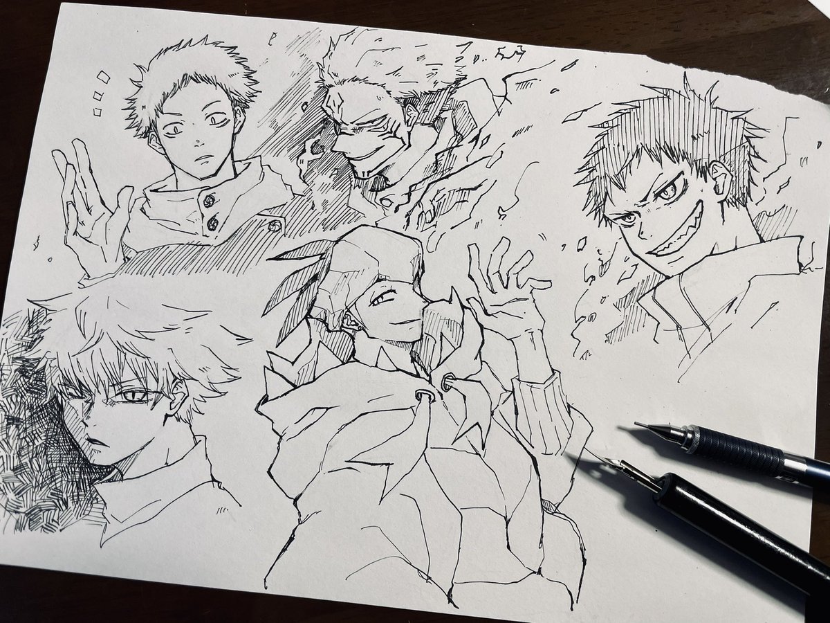 がりがりと落書き 