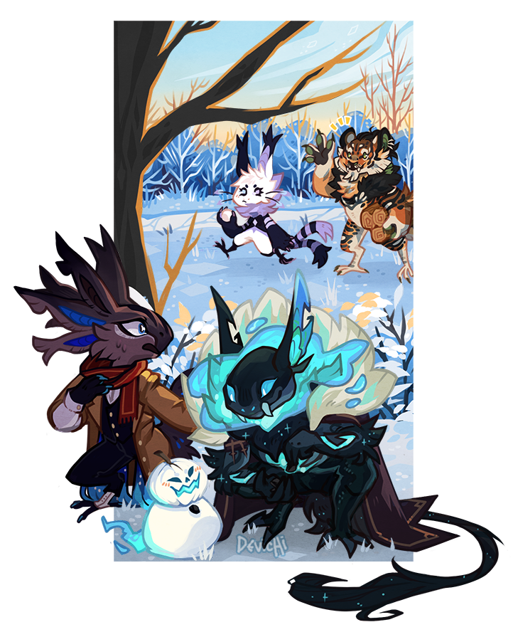 missDevichi's tweet photo. Snow friends. :)) 

#artistsoftwitter #closedspecies #grem2 #digitalart #digitalillustration https://t.co/GncI5okgBV