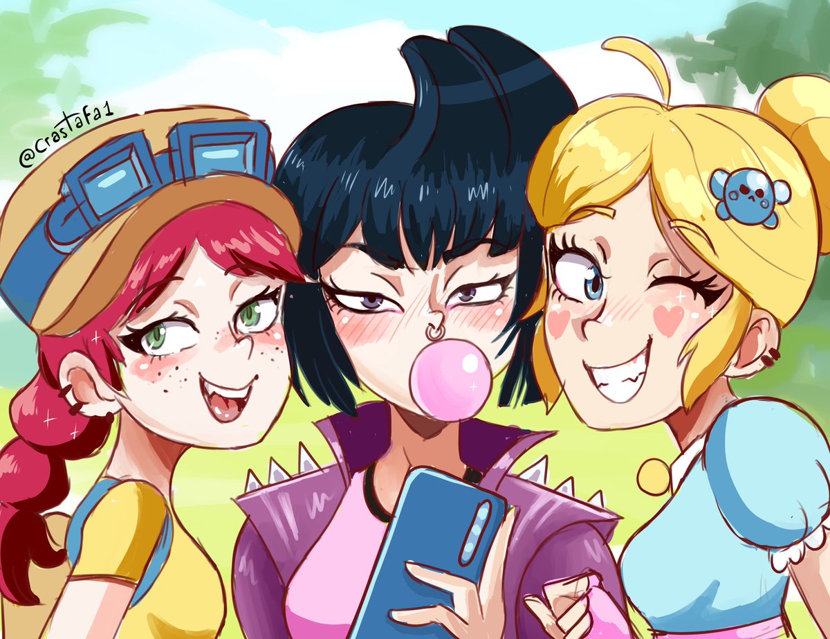 Crastafa On Twitter My Version Of Jessie Bibi And Piper A Little Bit Older Do You Think This Trio Could Get Along For Much Time Coment What Is Your Favorite Brawler - brawl stars bibi x piper