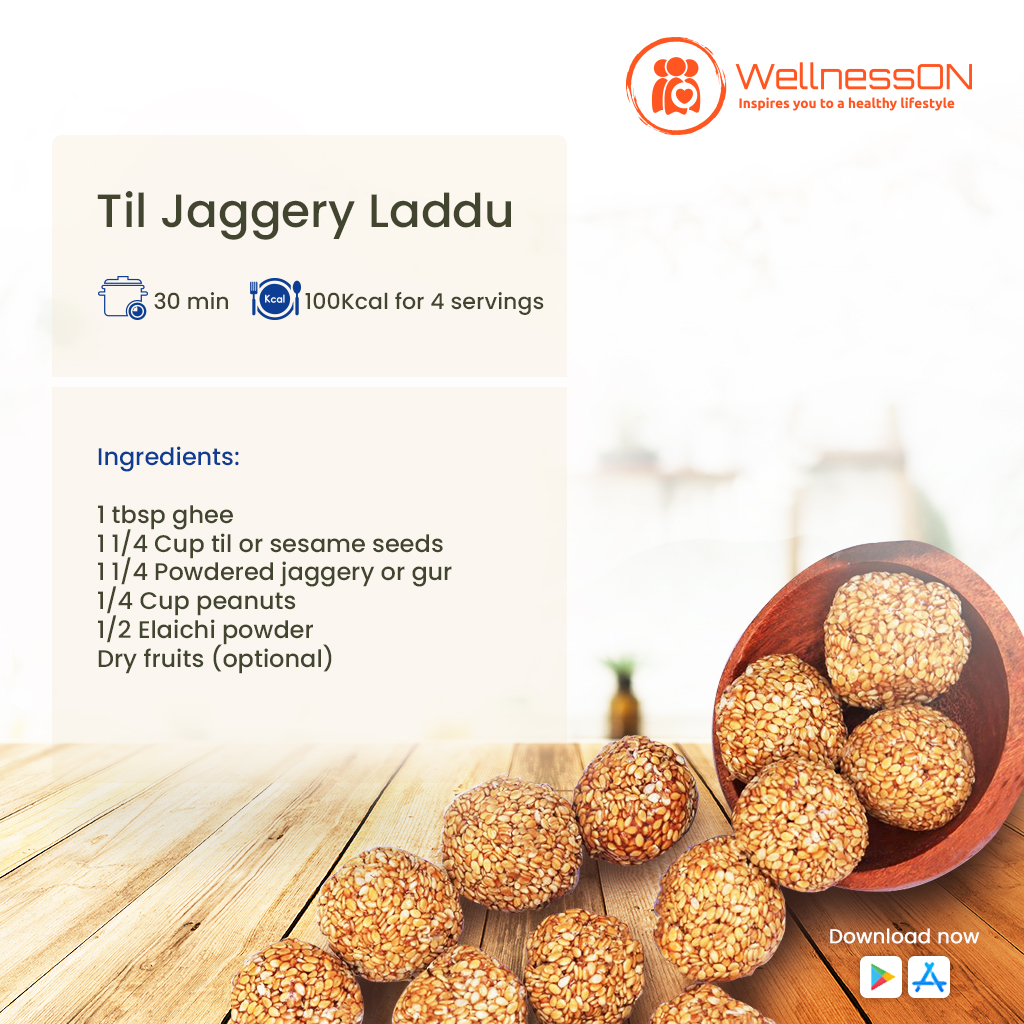 sabkawellnesson's tweet photo. Til ke laddu is packed with unsaturated fats. It can lower your cholesterol levels and reduce your risk of heart disease. Jaggery has a better nutritional profile than sugar but it is still high in calories. Hence, indulge consciously.
#wellnesson #wellnessonapp #foodie https://t.co/D53FSSxoG9