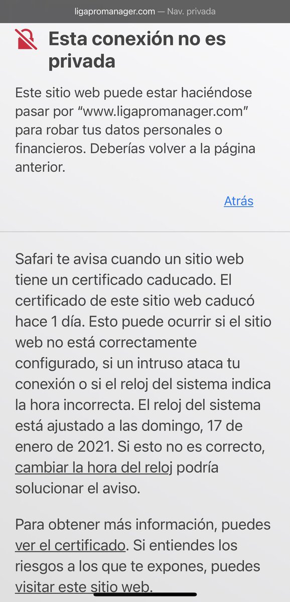 PromanagerPro's tweet photo. Para los que jugáis @ligapromanager Os aparece también este mensaje hoy?  Yo de momento no entro por si acaso... https://t.co/dqhvsQFd6t
