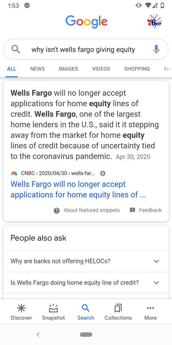 InstantKarma817's tweet photo. @WellsFargoCtr what does Covid-19 have to do with lending money? If I have a labor crew ready to do work in my home, during Covid 19, and as a Customer with a long good standing account, you can't loan me money? You can't send docs and update numbers online? Do I go to elsewhere? https://t.co/Poc5NGjnWU