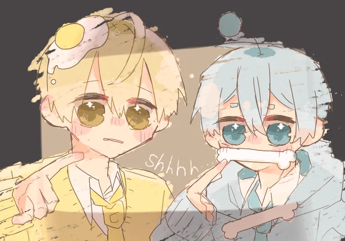 しーーー?
#すとぷりギャラリー 
#るぅとくん #ころんくん 