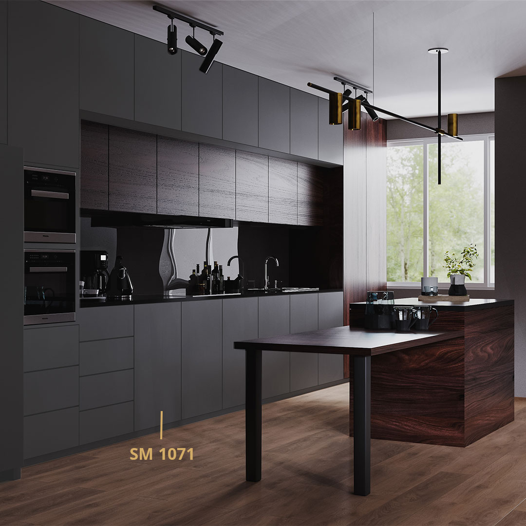 AsianPrelam's tweet photo. Dark kitchen cabinetry adds richness and depth to your kitchen.
Product: Shikhar SM 1071 Silk Matte
#mattegrey #darkkitcheninteriors #acryliclaminates #laminates #darkkitchencabinetry #kitcheninspo #kitchenideas #interiordesign #homedesign https://t.co/Ldy14cygSX
