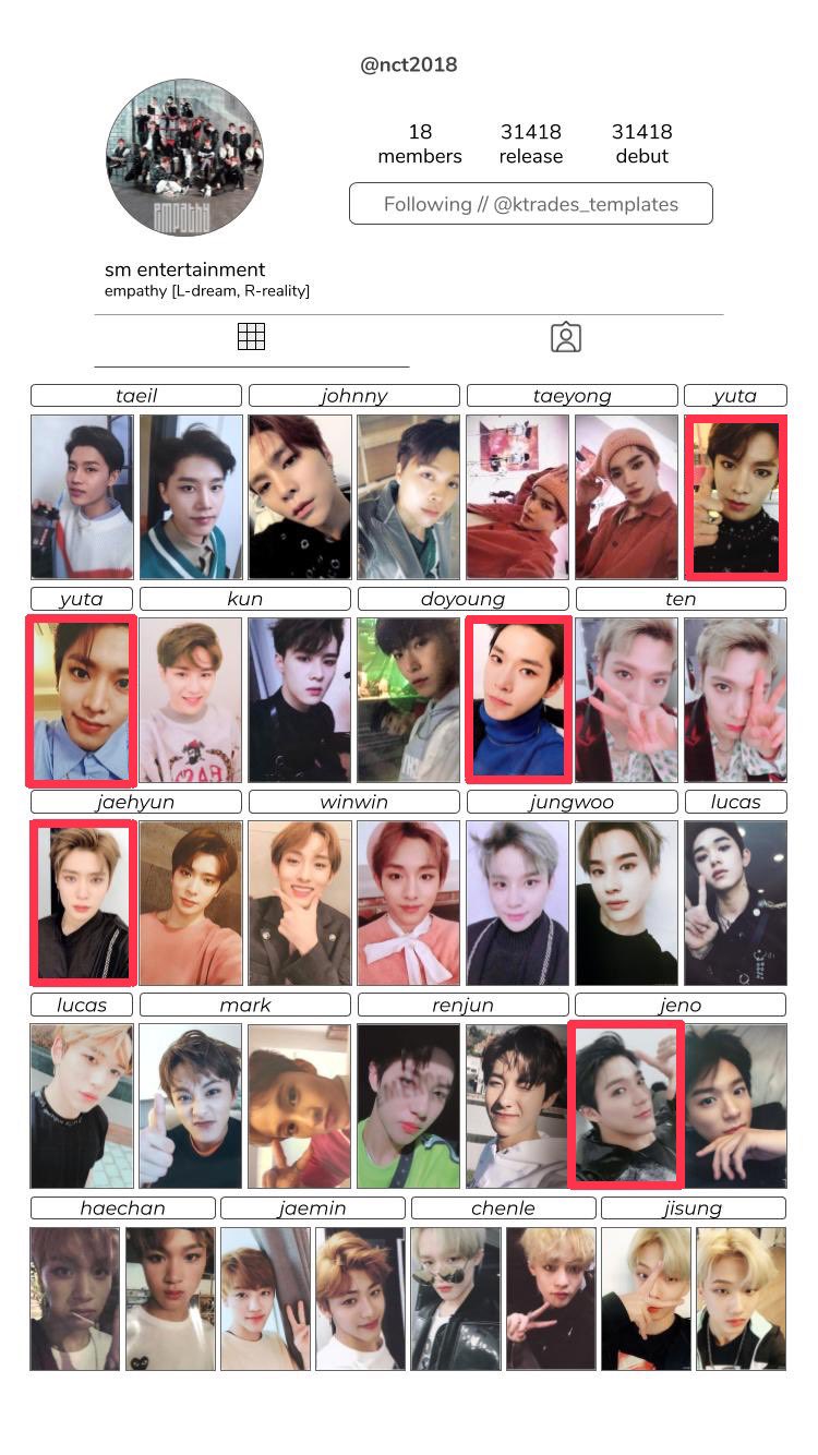 上質で快適 公式 NCT2018 NCT エンパシー Empathy ジャニ トレカ K-POP