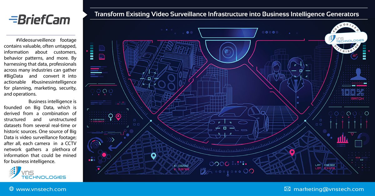 vnstech's tweet photo. AI AND VIDEO ANALYTICS #BigData #videoanalaytics #Videosurveillence #businessintelligence
Learn more about the applications of #videoanalytics: https://t.co/XiujxGgygy
#analytics #video #vns #vnstech #briefcam https://t.co/Vx5irGi6LA