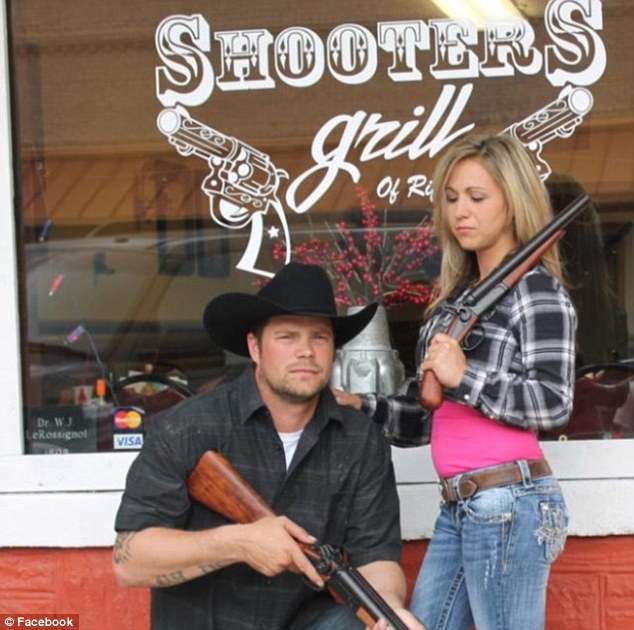 Lauren Boebert sure transformed herself - from blonde cowgirl to Sarah Palin v. 2.0. Wonder who groomed her for her congressional run? First image from  https://www.dailymail.co.uk/news/article-2677446/Welcome-family-restaurant-diners-encouraged-bring-guns-waitresses-packing-heat.html
