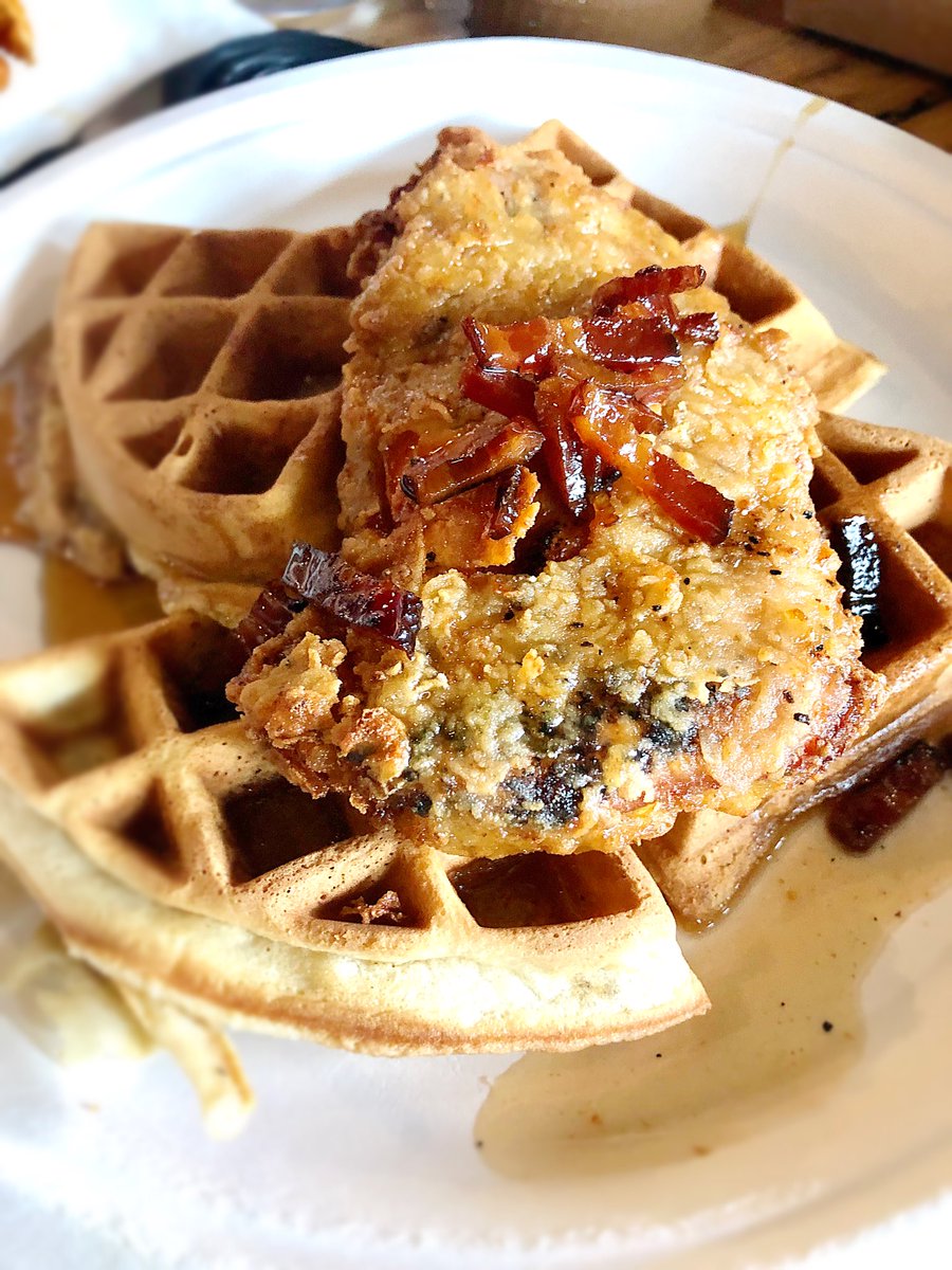 Tampa, FL
Brunch anyone?? How about some 🧇waffles?? But you gotta add chicken...and syrup and top it with 🥓 <a href="/ArmatureWorks/">Armature Works</a> is where the magic is! Graze1910 has some DELICIOUS chicken &amp; waffles - GREAT job 💣💣