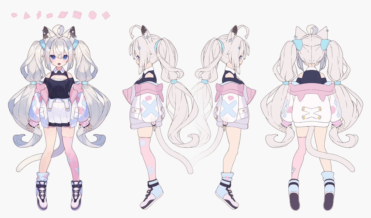 りもねん♡ ▽ 三面図 Lily lemonade mone design by 一 @1RBOX_CCC