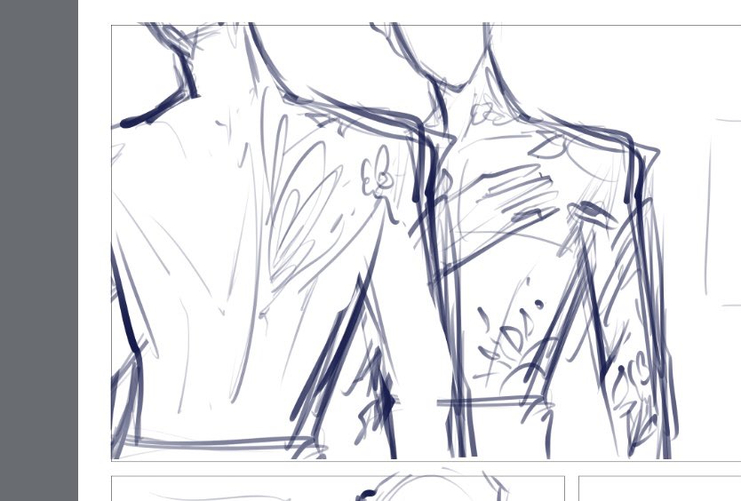 somehow a quick doodle turned into a short comic. have a messy wip 
