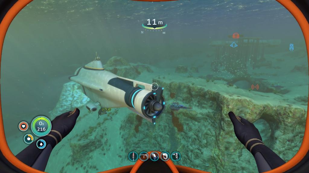 ushterek's tweet photo. Getting there #subnautica #submarine #base #underwater https://t.co/a4lD4RlCHk