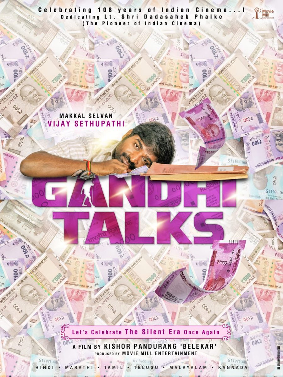 starbuzzads's tweet photo. Here’s celebrating 108 years of Indian Cinema....😍
On this special day presenting you the poster of thr upcoming movie “ Gandhi Talks” designed by our creative team.
.
.
.
.
.
#posterdesign #movieposter #upcomingmovie #creativeposter #creativedesign #posterunveiling #moviedesign https://t.co/znlR2bQiV5