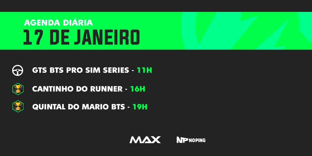 BTSBrasilTV's tweet photo. Bom dia galera! 🤓 

Domingão do automobilismo e do Speedrun por aqui - e com programa novo 👀

Então se liga nos canais 👇

📺 https://t.co/sAgnhHN0jJ 🏎
📺 https://t.co/v1R4J6uTJD 🏃‍♂️ https://t.co/bElGr7XDB8