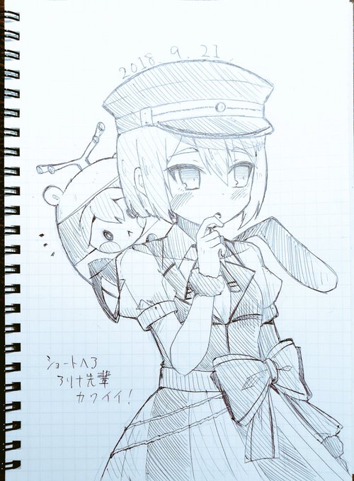 画像整理してたら昔描いたショートヘア?アリナ先輩出てきた 