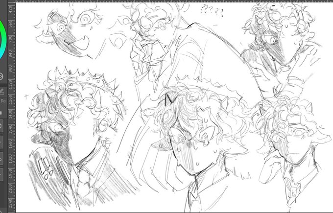 having a hard time drawing,, have some doodles of ranboo! 