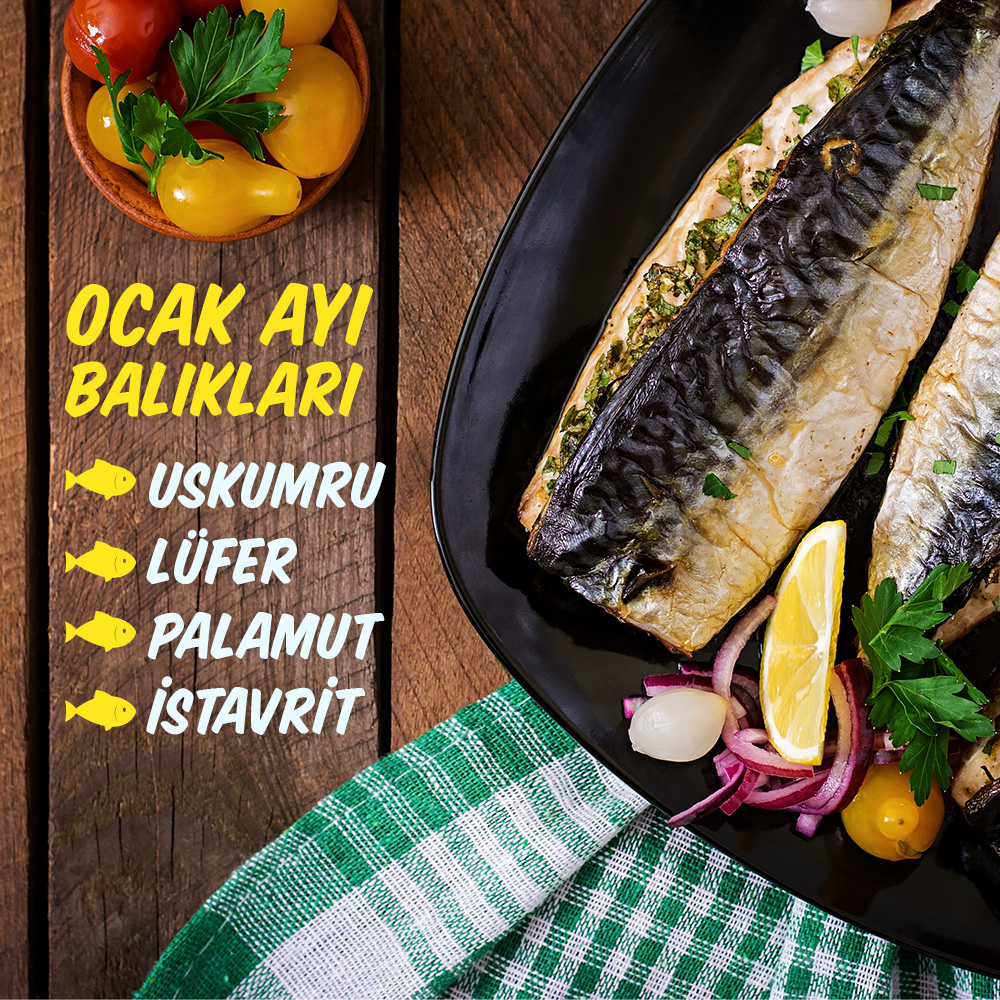 Ailenizi sağlıklı tutmanın bir yolu da derin dondurucudaki dondurulmuş balıklardır. 🐟❄️ Ocak'ta taze taze alıp, dondurarak saklamak isteyeceğiniz balıklar: uskumru, lüfer, palamut ve istavrit. 🐠🐟