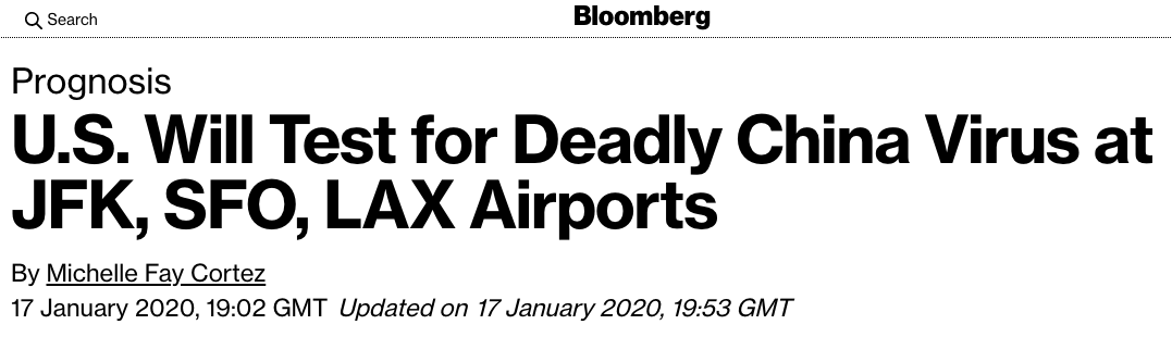 17 Jan 2020, Bloomberg: