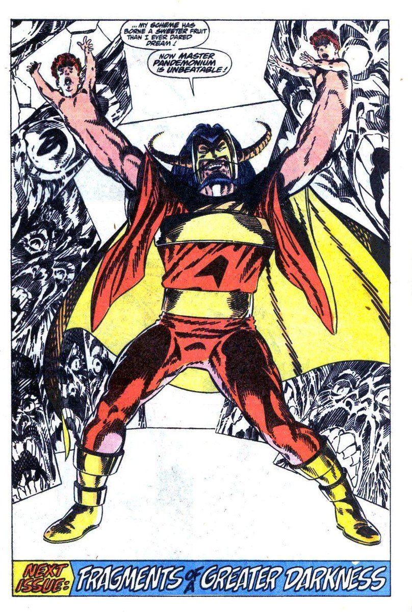 Dans les comics, Wanda utilise sa magie et l’énergie du diable Mephisto pour concevoir ses 2 enfants avec Vision. Le Diable ne manque pas de réclamer ses progénitures et c’est Harkness qui supprime ce souvenir de l’esprit de Wanda pour alléger sa souffrance… 