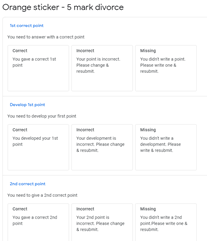 I think the easiest way to make a rubric is by creating a google sheet of the criteria.I used a template from here  https://alicekeeler.com/2020/07/31/add-a-rubric-to-google-classroom-with-google-sheets/ however I edited it to give me more flexibility in what I wanted. See a ‘copy of one of my examples here:  https://docs.google.com/spreadsheets/d/1f3hAVhS0ZcjwpyeamI1wwxT2a2YVMuuejy_pjrUh2Yg/copy?usp=sharing