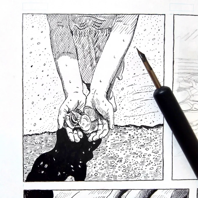 漫画、少しずつ描いてます。きれいな物を拾って集めたら誰かに見てもらいたくなる。 