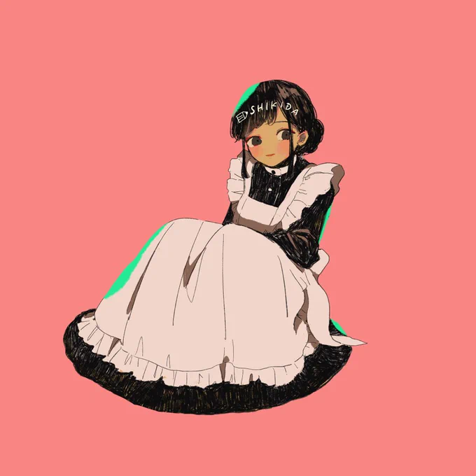 シンプルクラシックメイドさん 