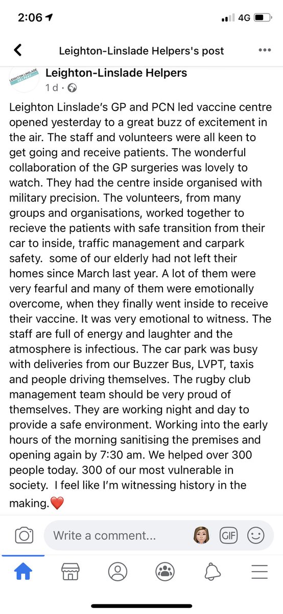 Thank you so much to Leighton-Linslade Helpers 
With your support and everyone else who has volunteer just give us that time to dedicate all our resources on giving the vaccine to as many people of our community as we can #covidvaccine <a href="/NHS_ELFT/">East London NHS Foundation Trust (ELFT)</a> <a href="/pcn_lb/">LB PCN</a>