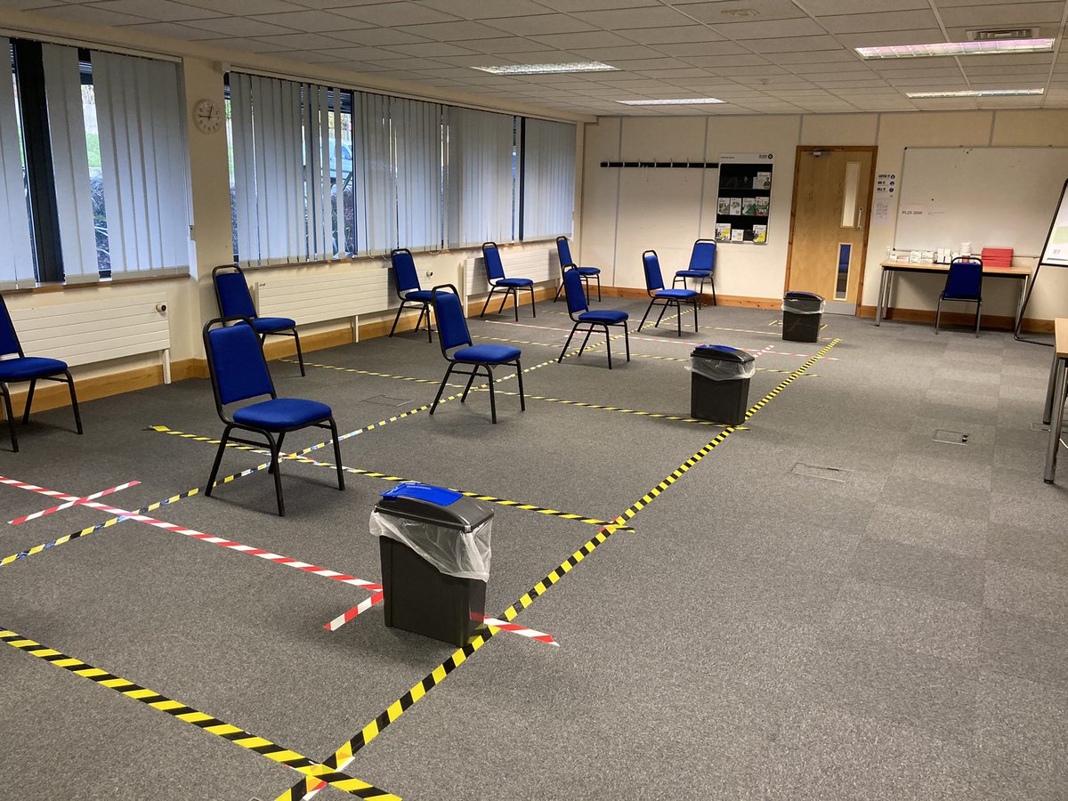 TrevHatcher's tweet photo. Office for today training patient advocates and vaccination care volunteers #stjohnambuance #supportingtheNHS https://t.co/b4Dyadfisb