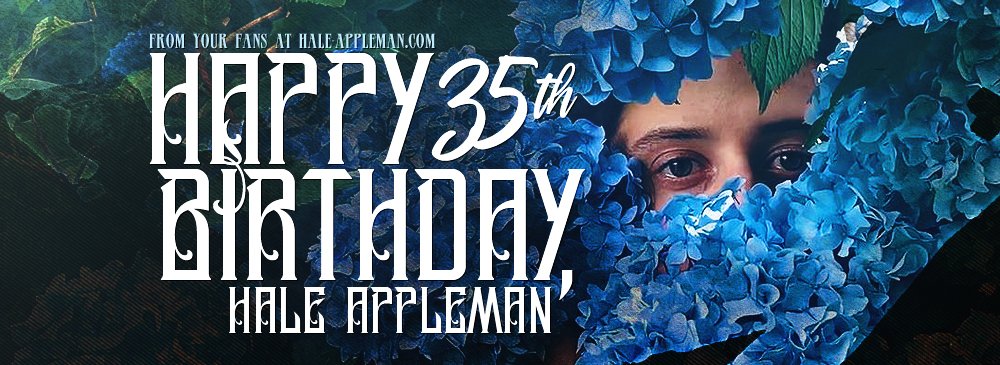 HaleApplemanCom's tweet photo. We would love to wish @hale_appleman a very, very happy birthday! 💚 https://t.co/SRd4F7Igj3