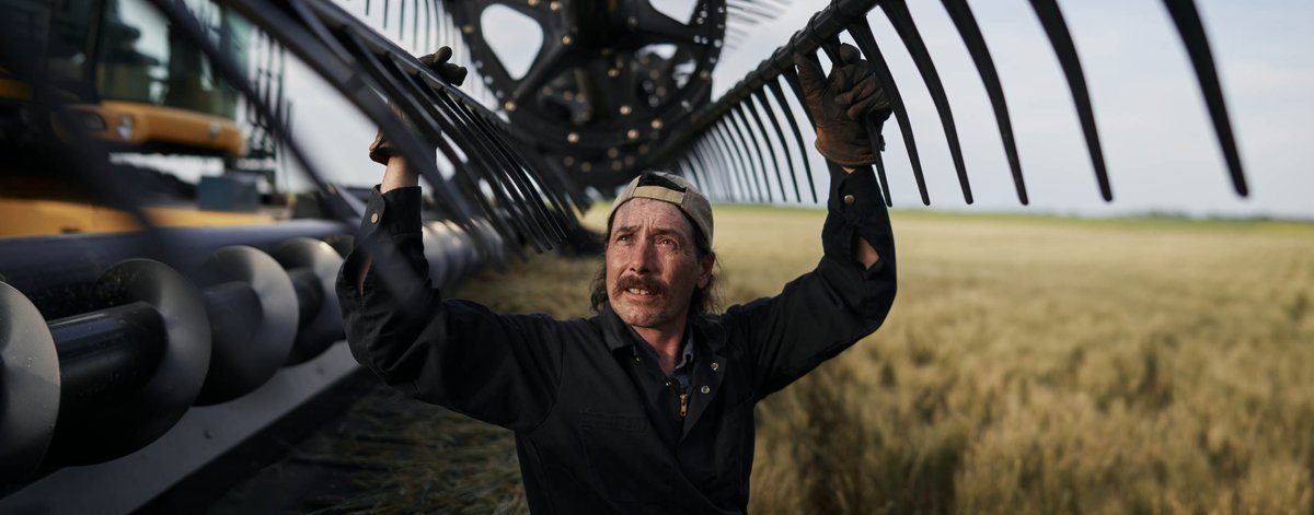 Roy Burger, farmhand and mechanic. Henervic Farms. Randolph, Manitoba, Canada.
