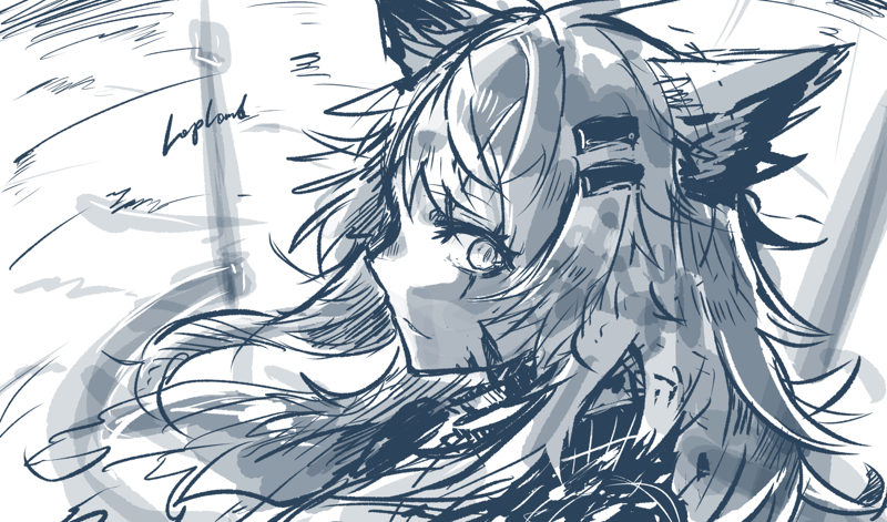 絵描きたかったけど頭痛すぎて死ぬ・・・ぐちゃぐちゃ～ 