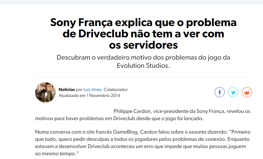 Chief117Br's tweet photo. Sony fez propaganda de que o Driveclub seria o "Forza Killer"

O jogo foi um fracasso no lançamento, faliu a empresa e agora nem na loja está mais.

E assim o Ps4 passou uma geração inteira sem um jogo de corrida decente!

Rimos muito!

#ConsoleDosExclusivos #Ps4Fail https://t.co/DeR98MqOtN