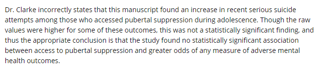 The problem is that none of the findings can be called statistically significant, for a number of reasons including two that will be discussed later. However, this is a fair response: "in our broken system, that was not significant". An internally consistent answer, if wrong.