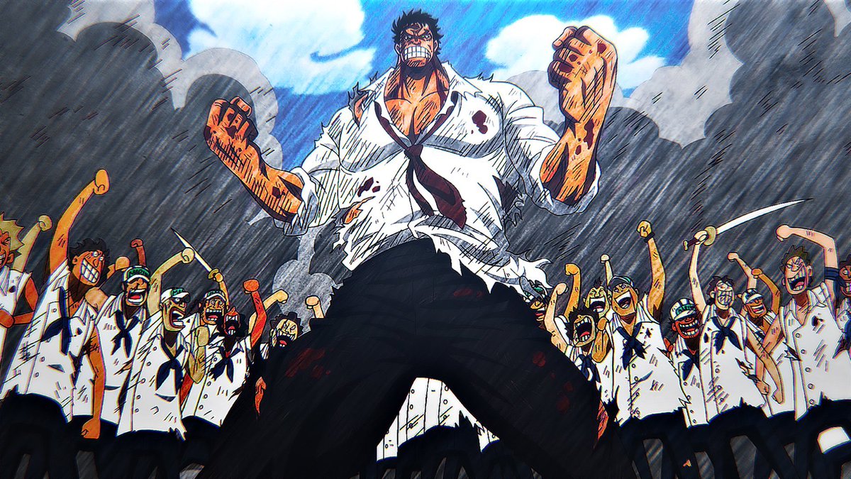 Animation Of One Piece ワンピース 958話 伝説の戦い ガープとロジャー One Piece Gol D Roger Flash Back