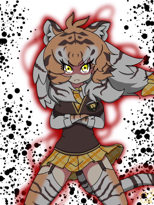 #けものフレンズR
闘神。
※リプ欄にエフェクト無差分有 