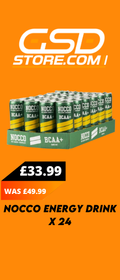 GSDSTORES's tweet photo. NOCCO Energy drink BCAA+ x24 was £49.99 now only £33.99! Or x 12 for £21.95

Buy now: https://t.co/kOQqcDtAGZ

#energy #energydrink #energyboost #bcaa #nocco #workout #homegym #gamers #trainhard #stamina #gsdstore #drinks #drink  #workingout #homegym #focus #sportshealth #uk https://t.co/vkaoLFbEmW