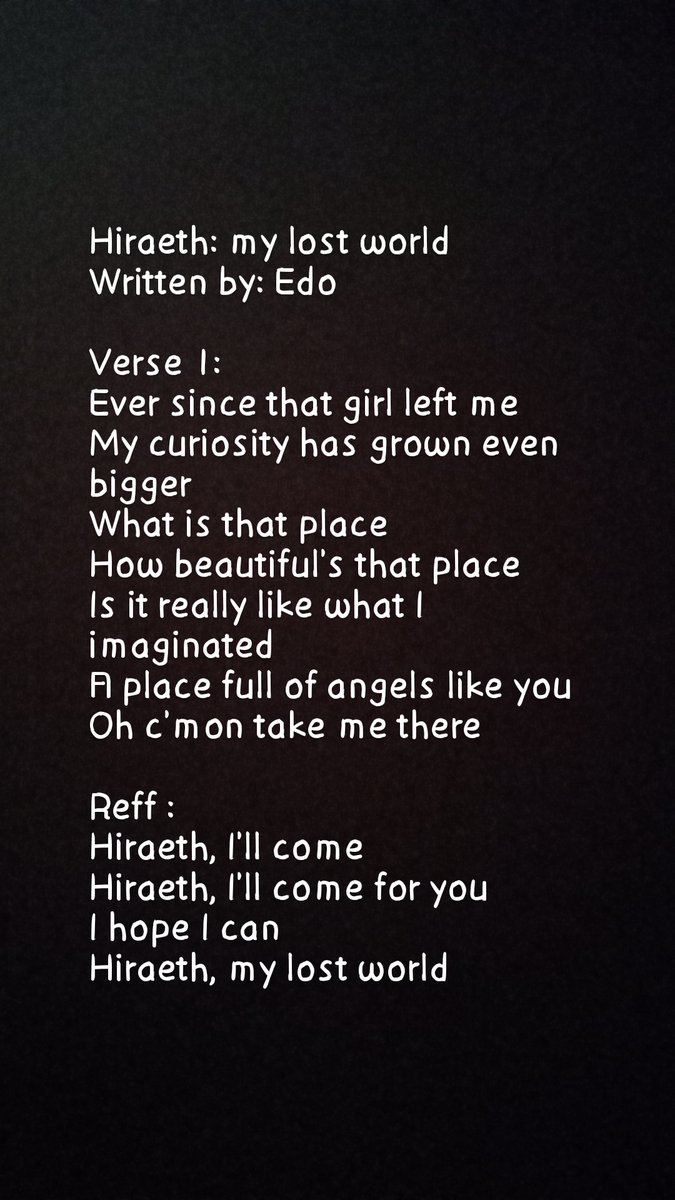 edoyolo's tweet photo. #hiraeth #newsong https://t.co/3XMhEY4z61