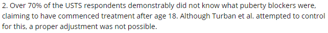 If we actually look at the original comment, we find that Jack trimmed off all the context that actually shows where he has gone wrong. The claim is that simply excluding these confused people from one side of the scale but not the other skews the data.