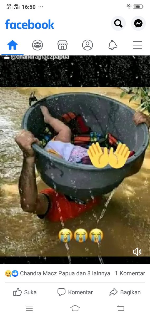 Baskom pun jadi, asal bayi Ku selamat, mungkin begitu kata hati sang orang tua ini, semoga kelak jika sdh besar saat berkonflik, anak ini tdk MPOLISIKAN org tuanya