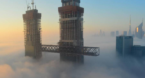 WSP_ME's tweet photo. Amazing to see our One Za’abeel project rising through the fog in Dubai this morning! This engineering marvel is transforming into an iconic landmark thanks to our client @ithradubai and the amazing efforts and collaboration of all project stakeholders.

#WeAreWSP https://t.co/mvSTbkGXbI