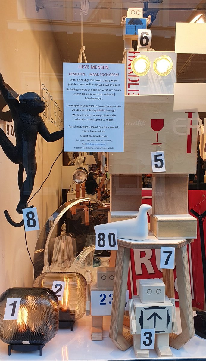 Ericsteenbergen's tweet photo. WINTERSE OPRUIMING... 🛍🛒
Wij zijn gestart met onze opruiming!!
D.m.v. etalage winkelen kunt u een gedeelte van onze opruiming zien. Alles is genummerd en de prijzen staan vermeld (ons telefoonnr ook 😉☎️)
Bel, mail of via chat kunt u ons bereiken. https://t.co/M45m5y85u8