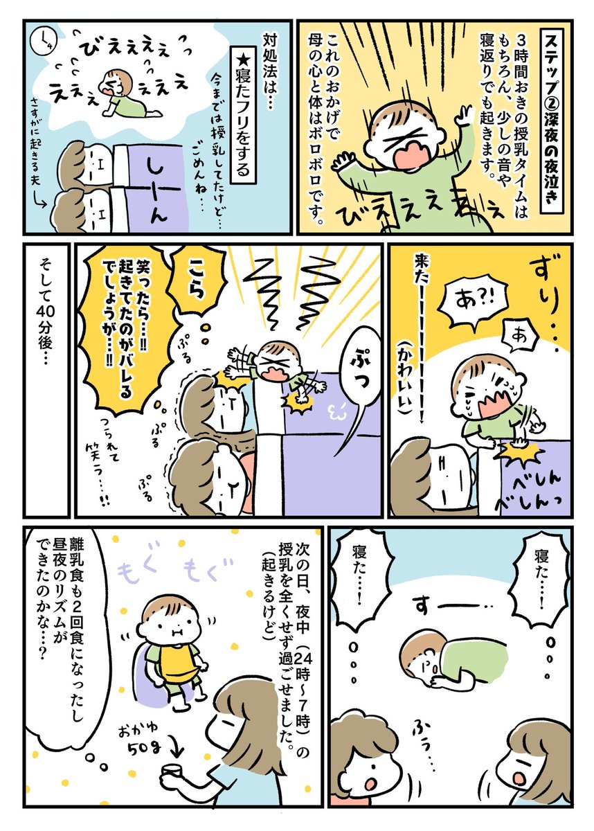 ゆるいねんトレをした結果、大変さが95→30くらいになった話(2/2)

昼の寝かしつけはすんなりいかないことも多いし、朝早く起きちゃうこともあるけど、前より断然楽になりました?✨
(漫画ははしょりまくってますが、本当はもう少し大変でした) 