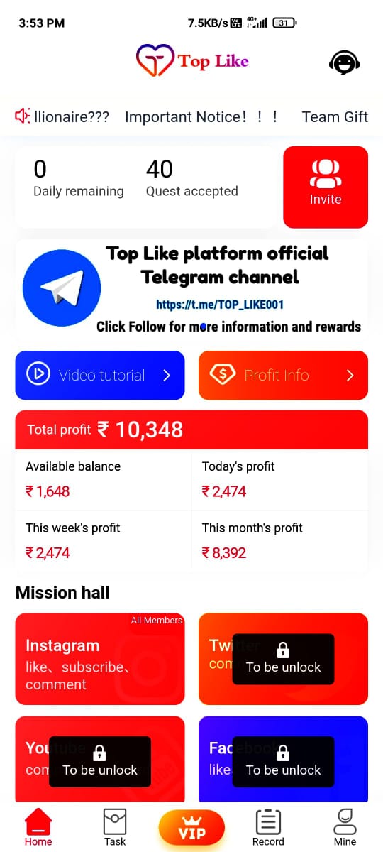 mohsinofficail's tweet photo. Big #Scam by an App #Toplike which use to take Lakhs of rupees for Subscription, Likes on Instagram task use to give, written Complaint given in kurar Police station Malad @MumbaiPolice pls take Action got all Proofs. Bank Account is from Mumbai @CPMumbaiPolice @AnilDeshmukhNCP https://t.co/KRoM3p2NQa