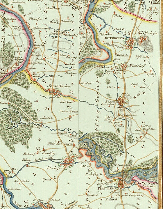 philographikon2's tweet photo. #Regensburg and #Germany and #Schaerding in #Austria. Very interesting #streetmap to different ways to travel within these towns. By Adrian von Riedl, Munich, 1796-1805 https://t.co/n4rdYulpI0 https://t.co/yhBbz4uq1y
