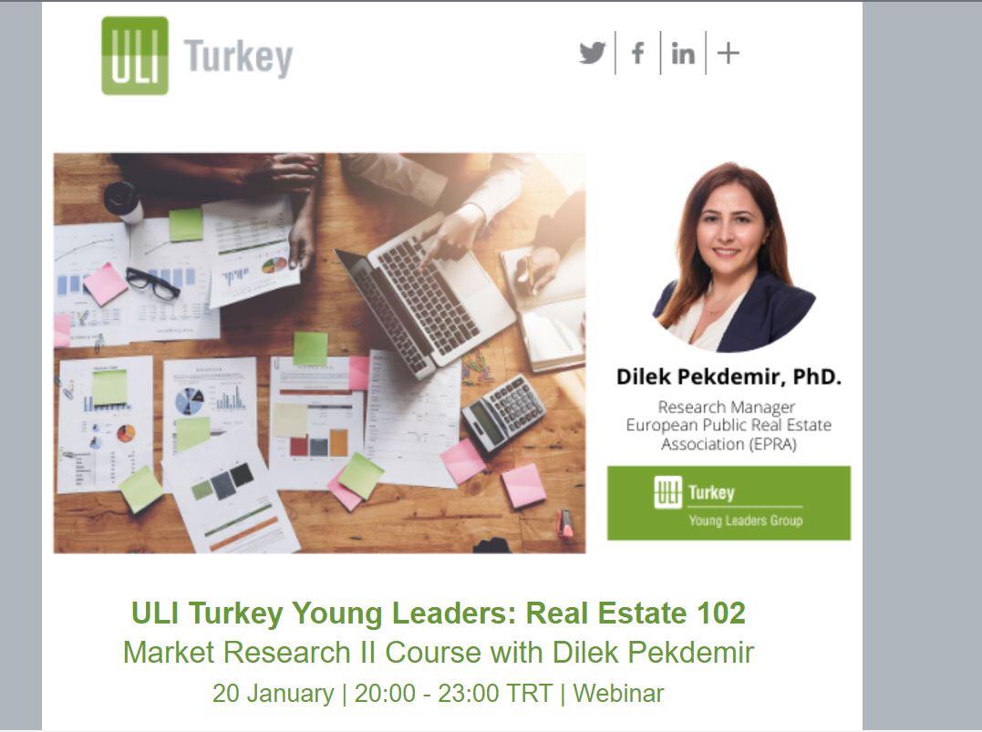ULI_Turkey's tweet photo. Yılın ilk, serimizin üçüncü eğitimini bu Perşembe Zoom'da gerçekleştiriyoruz. 
Kayıt olmayı ve ajandanıza kaydetmeyi unutmayın!

Eğitim: Pazar Analizi
Eğitmen: Dilek Pekdemir, PhD
Tarih: 20 Ocak 2021 / 20:00
Yer: Zoom

Kayıt: https://t.co/9q9XXJeVdU
#uliturkeyyl #marketresearch https://t.co/aVUW203DPy