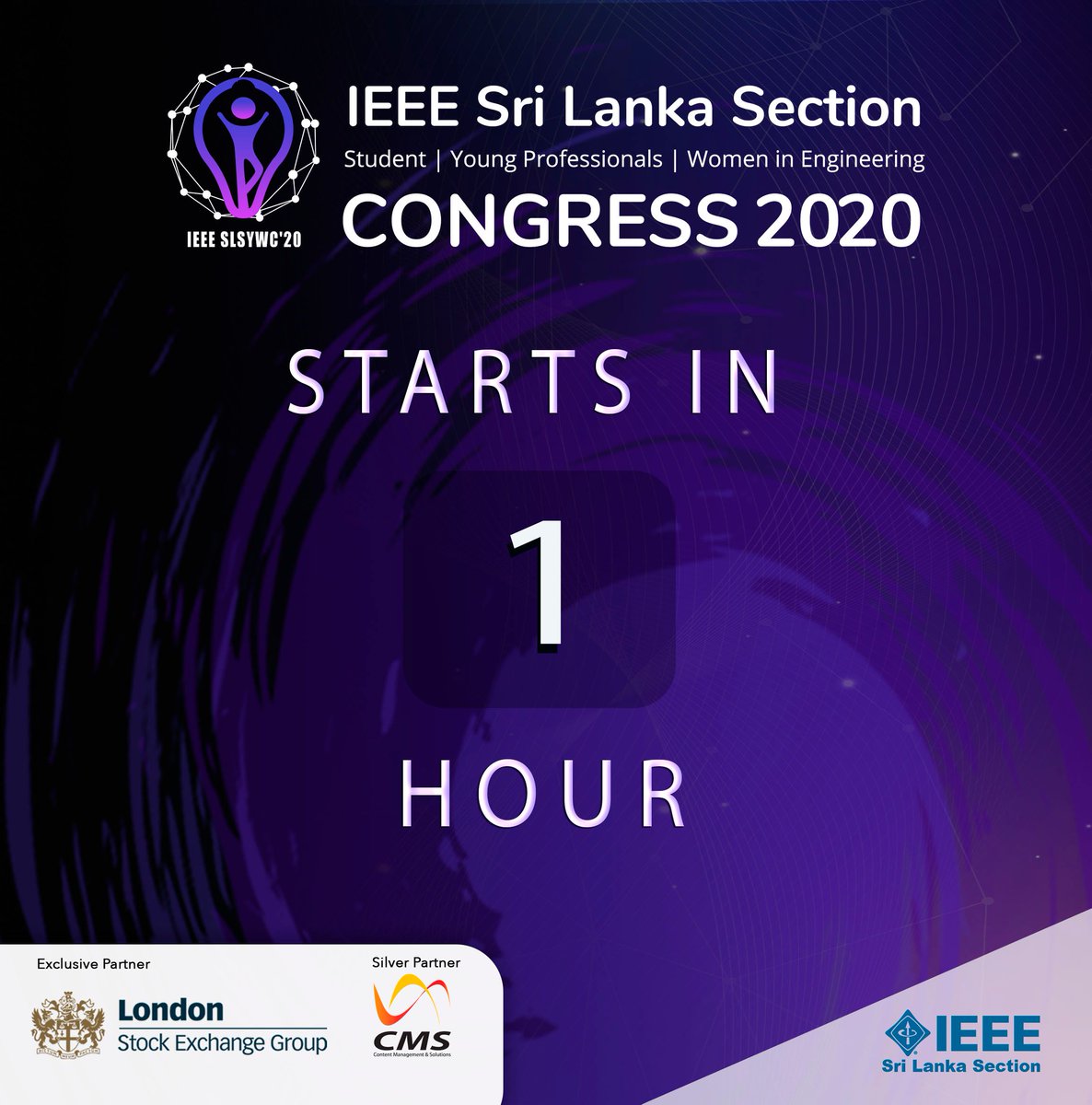 IEEESLSYWC's tweet photo. See you at the final day of the IEEE SLSYWC’20 with a bundle of knowledge and a whole lot of entertainment.
#IEEESLSYWC20
#SLSYWC
#SL https://t.co/JLZw3rIFtl