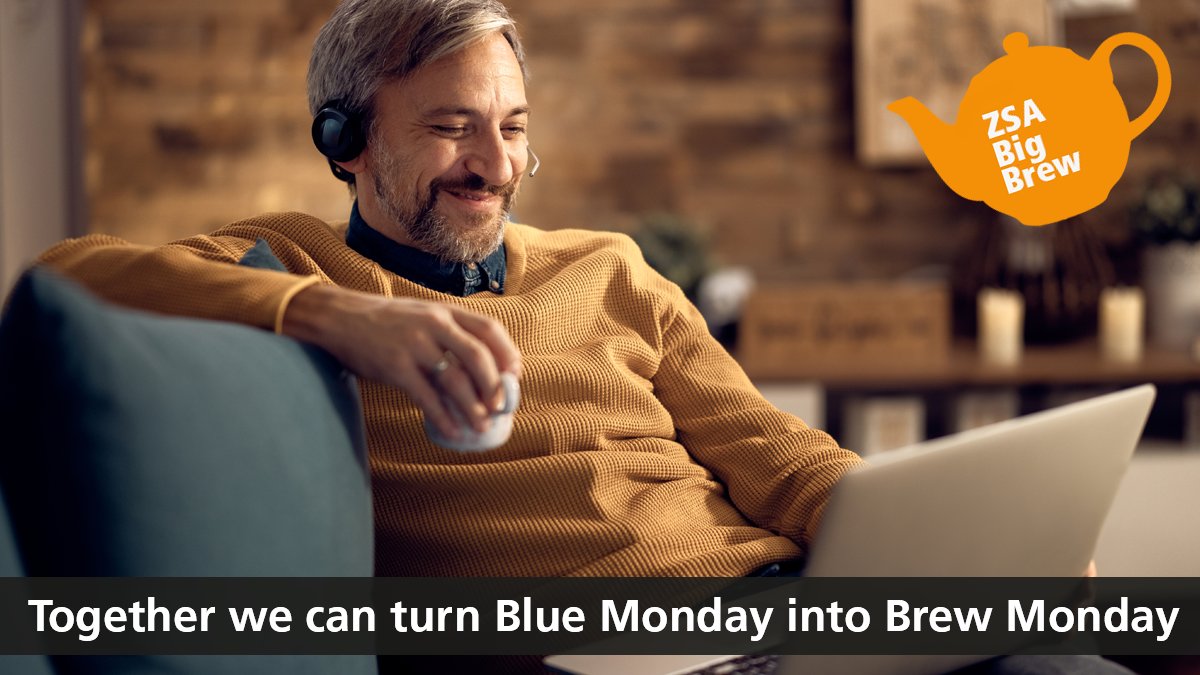 Zer0Suicide's tweet photo. Tomorrow is known by some as Blue Monday. We need your help to turn it into Brew Monday. 

Step 1 - Take a #Brewfie ☕
Step 2 - Take our Step Up module
Step 3 - Reach out to a loved one over a virtual cuppa and let them know you care 💛 

https://t.co/Yn8T6KOTRg https://t.co/igQehwLWAs