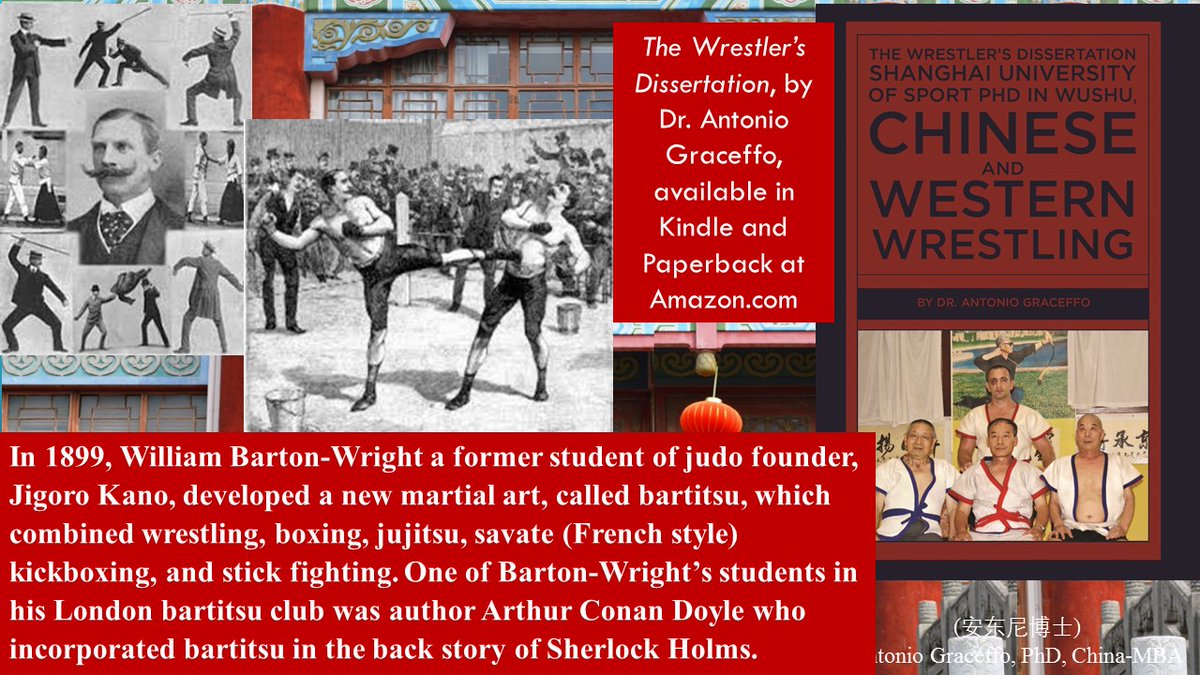 Brooklynmonk's tweet image. In 1899, William Barton-Wright a former student of #judo founder, Jigoro Kano, developed a new #martialart, called #bartitsu, which combined #wrestling, boxing, jujitsu, savate (French style) kickboxing, and stick fighting. Ar

The Wrestler’s Dissertation

amazon.com/dp/0999830503?…