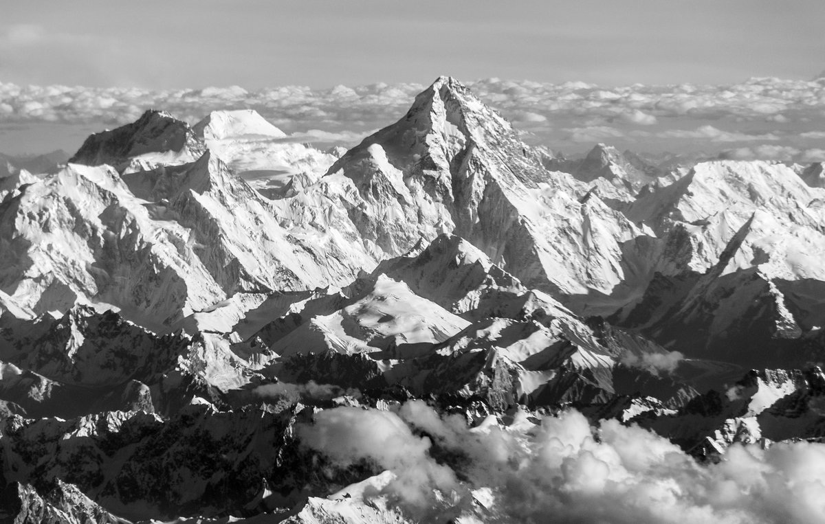 In honour of the group of 10 Nepali mountaineers who have just made the first ever winter ascent of the daunting K2, here’s a picture I took of the peak in 2014 from a flight between Doha & Beijing. https://www.bbc.com/news/world-asia-556841491/